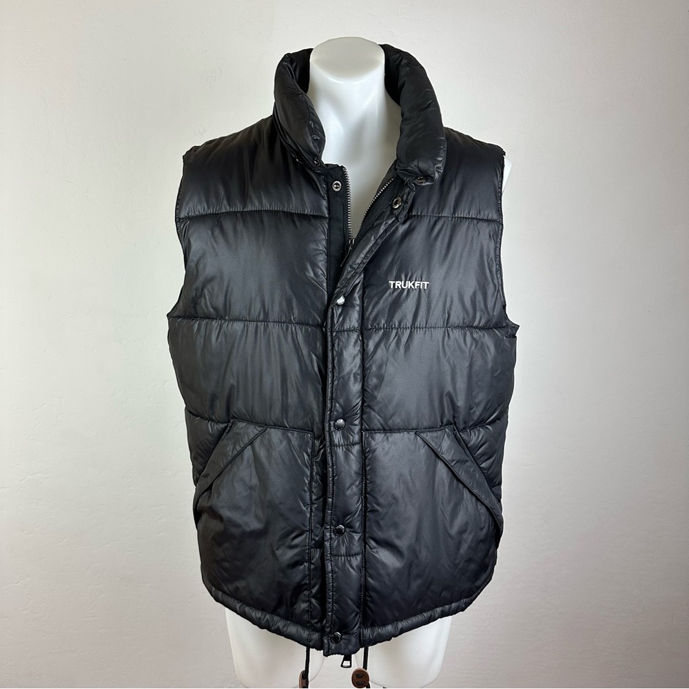 Trukfit Men's Black Puffer Vest